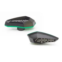 GIVI Sturzpad aus Fiberglas verstärktem Polymer aus eloxiertem Aluminium, grün, grün