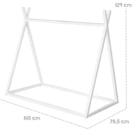 roba Kinderbett Tipibett 70 x 140 cm Holz weiß