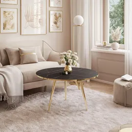 lookway Soleil Gold Schwarz Marmor 70 x 47 x 50 cm
