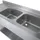 GastroHero Spültisch Basic 16x6 mit 2 Becken rechts, Aufkantung und Grundboden