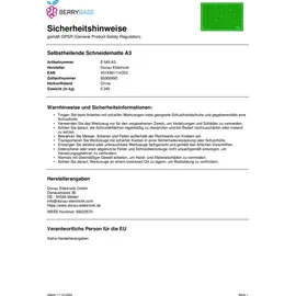 Donau Elektronik Selbstheilende Schneidematte A3 450 x 300 mm Grün