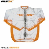 RFX Sport RFX Regenjacke (Transparent/Orange) - Größe XL, transparent