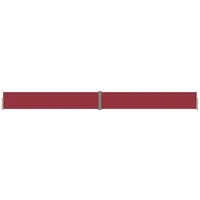 VidaXL Seitenmarkise Ausziehbar Rot 117x1200 cm