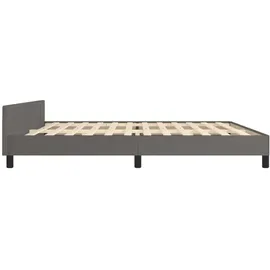 vidaXL Bettgestell 200 x 200 cm Grau