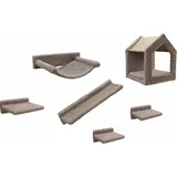 Kerbl Monte Baldo Kletterwand 6-teilig schwarz
