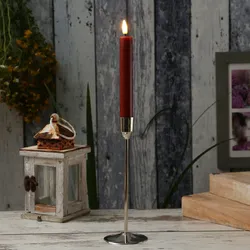 Stabkerzenhalter Kerzenständer Tafelkerzenhalter Kerzenhalter silber 20,5cm