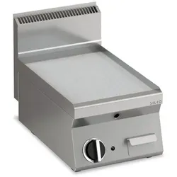 KBS Gastrotechnik KBS Elektro Grillplatte gerillt aus Edelstahl Fläche 396X555mm 1 Heizzone