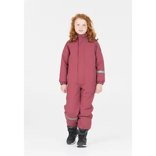 ZigZag Schneeoverall ZIGZAG "Vally", Kinder, Gr. 116, EURO-Größen, rosa (rosa, rosa), 100% Polyester, casual, lang, Langarm, Overalls, mit wasser- und winddichter TPU-Membran