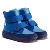 Affenzahn Winterstiefel Vegan Comfy warm gefüttert, wasserdicht mit Kletterverschlüssen, Größe 21-32 Hai - Blau - 23 EU