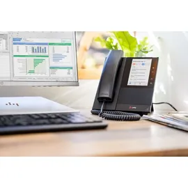 Poly CCX 505 Business-Medientelefon für Microsoft Teams, PoE-fähig