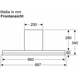 Bosch DBB97AM60 Einbauhaube 90 cm Schwarz