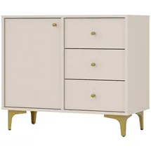 masseno Kommode TORINO 84 x 72 x 41 cm Beige