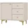 masseno Kommode TORINO 84 x 72 x 41 cm Beige