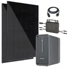 Bifaziales Balkonkraftwerk 880W / 800W inkl. 2.240 Wh Batteriespeicher