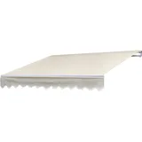 MCW Alu-Markise MCW-E49, Gelenkarmmarkise Sonnenschutz 2,5x2m Polyester Creme