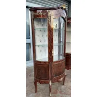 Casa Padrino Barock Vitrine Braun / Gold - Handgefertigter
