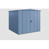 Hörmann Elegant-S Gerätehaus 2,58 x 2,48 m Taubenblau