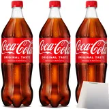 Cola-Cola Original Getränk 3x1 Liter PET Flasche inkl. Einweg-Pfand usy Block