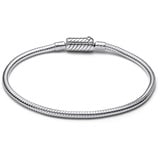 Pandora Moments Schlangen-Gliederarmband mit Magnetschließe Silber, 16 cm,