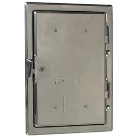 m�ck Kamintür Edelstahl 140 x 200 cm Weiß