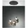 Fabas Luce Infinity 3-flg. 60 W rund grau transparent