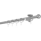 ONDECO 20mm,1-läufig,Rohr,Deckenträger urban,Endstück ball Farbe: Edelstahl-Optik, Größe: 260cm