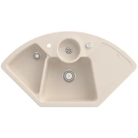 Villeroy & Boch Solo Eck Ivory + Excenterbetätigung + Lochbohrungen