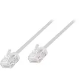 Logilink CQ3051U Netzwerkkabel, Patchkabel CAT 6a U/UTP slim 2 m Weiß extrem dünn, hochflexibel, Flammwidrig, Halogenfrei