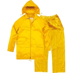Regenset Jacke + Hose -  XL / Gelb