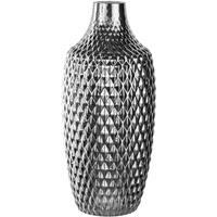 Leonardo Palazzo Vase Vase mit runder Form Glas Chrom,