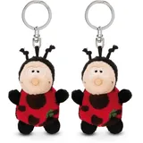 NICI Schlüsselanhänger Marienkäfer mit Kleeblatt 5cm