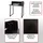 MCW Schreibtisch HWC-K69, Laptoptisch Bürotisch, 82x51cm 3D-Struktur, Metall MDF ~ schwarz
