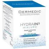 DERMENA Hydrain3 Hialuro feuchtigkeitsspendende Creme mit LSF 15 50 ml