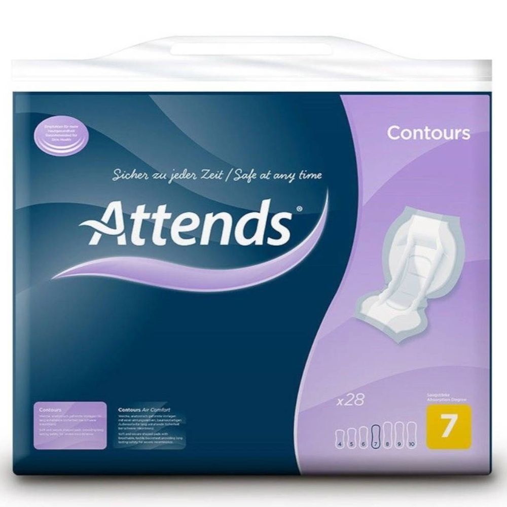Attends® Contours 7 28 pc(s) serviettes hygiénique(s)