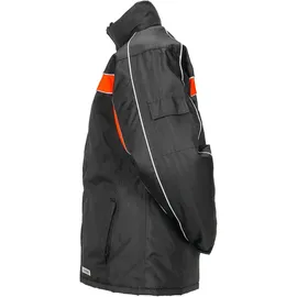 Planam Cosmic Regenjacke Unisex Schwarz/Orange XL