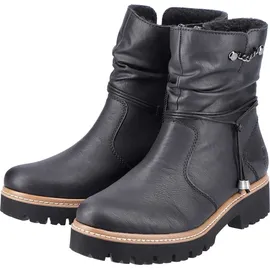 Rieker Damen Ankle Boots Z5770, Frauen Stiefeletten,flach,Stiefel,Bootee,Booties,halbstiefel,Kurzstiefel,uebergangsschuhe,schwarz (00),36 EU / 3.5 UK