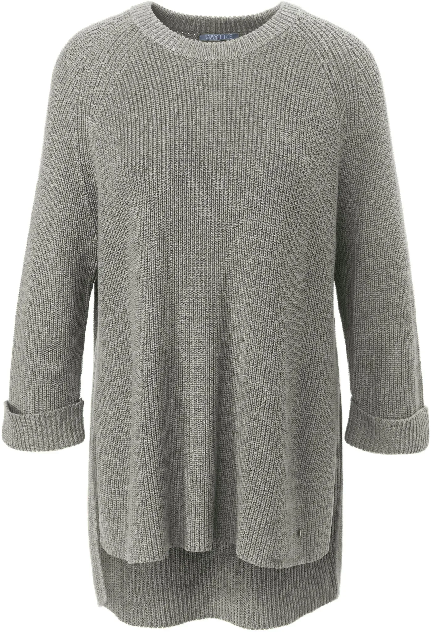 Le pull long 100% coton  DAY.LIKE vert