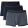 CALIDA Natural Benefit Boxer Marine/Rot Baumwolle Small Herren