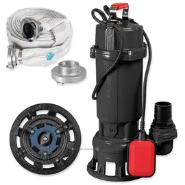 WALTER WERKZEUGE Schmutzwasserpumpe WWS-TP1500-B01 (Set, 5-tlg., inkl. Schlauch)