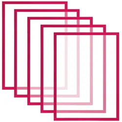 KARAT Dokumentenhalter Magnetisch 5er-Set - Rot / A5