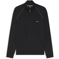 Boss Sweatjacke mit Label-Stitching Modell 'Mix&Match', Black, S