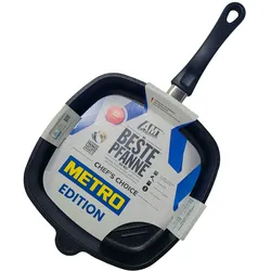 AMT Gastroguss AMT Beste Pfanne Metro Edition - Eckpfanne Induktion, 28x28 cm