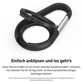Belkin Secure Holder mit Karabinerhaken für AirTag schwarz