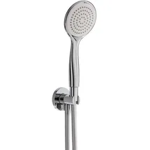 Herzbach Living Spa Brausegarnitur mit Wandanschlussbogen und Halter, 1 Strahlart, 11.620224.4.01