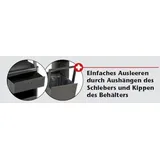 Rossignol 56448 Kopa Ascher/Abfallbehälter mit Standfuß 12 L, Farbe mangangrau - Grau