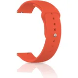 CeiBand Armband für 22MM 20MM Weiche Silikon Armbänder Sport Ersatz Uhrenarmband, Kautschuk Armband mit Edelstahlschnalle für Herren und Damen - Orange