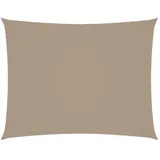 vidaXL Sonnensegel Oxford-Gewebe Rechteckig 2x3,5 m Taupe