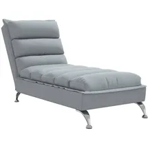 vidaXL Chaiselongue mit Kissen grau