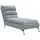 vidaXL Chaiselongue mit Kissen grau