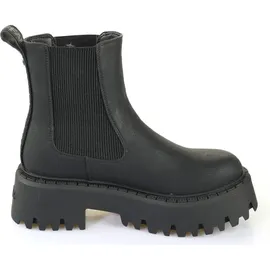 Buffalo Aspen Chelsea Damenlederstiefel In Schwarz - EUR 40 - 40 EU